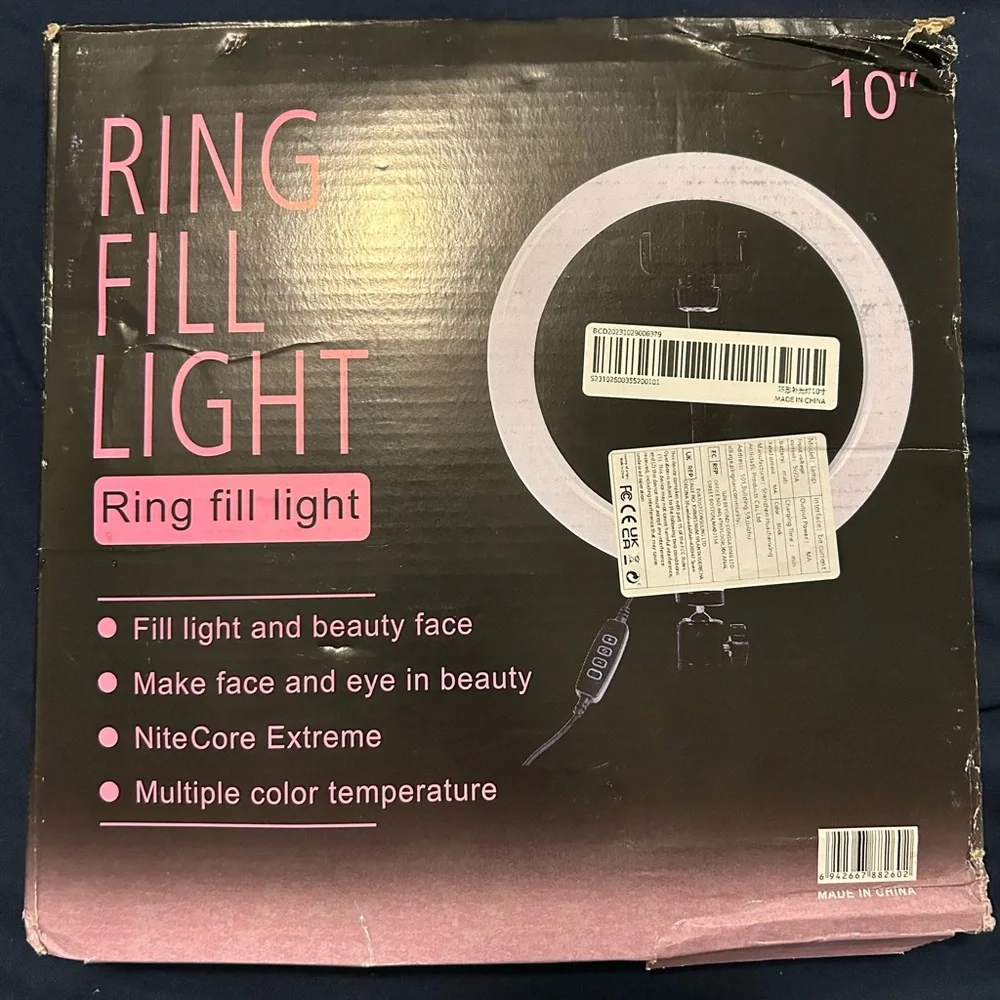 10” Ring Fill Light (NWOT)